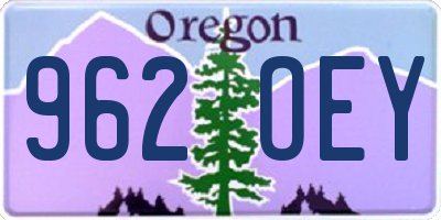 OR license plate 962OEY