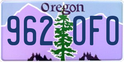 OR license plate 962OFO