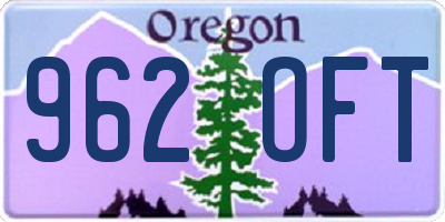 OR license plate 962OFT
