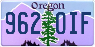 OR license plate 962OIF