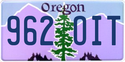 OR license plate 962OIT