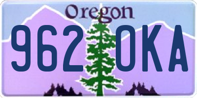 OR license plate 962OKA