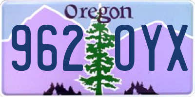 OR license plate 962OYX