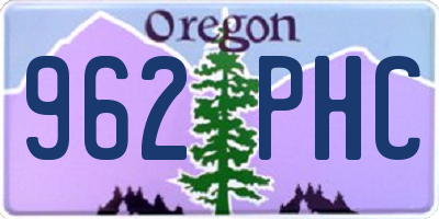 OR license plate 962PHC