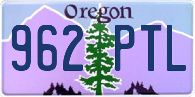 OR license plate 962PTL