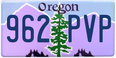 OR license plate 962PVP