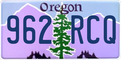 OR license plate 962RCQ