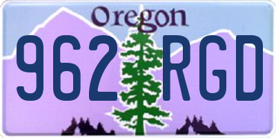 OR license plate 962RGD