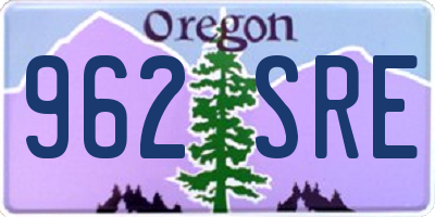 OR license plate 962SRE