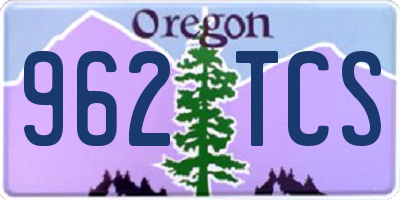 OR license plate 962TCS