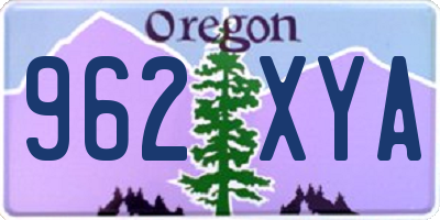 OR license plate 962XYA