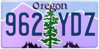 OR license plate 962YDZ