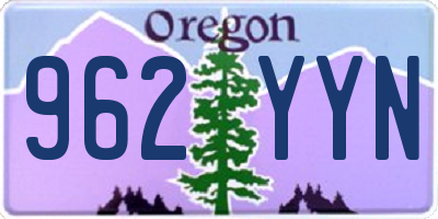 OR license plate 962YYN