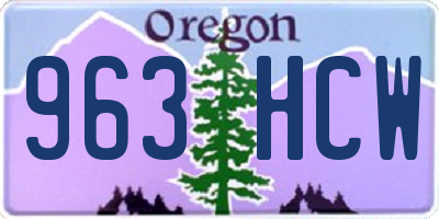 OR license plate 963HCW