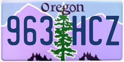 OR license plate 963HCZ