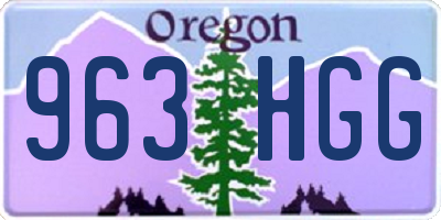 OR license plate 963HGG