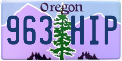 OR license plate 963HIP