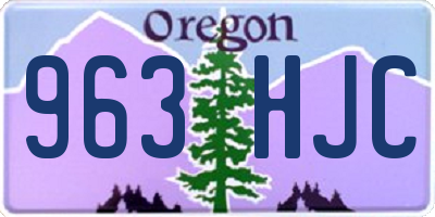 OR license plate 963HJC