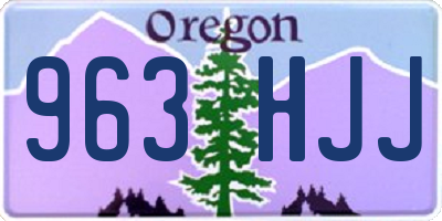OR license plate 963HJJ