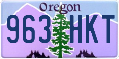 OR license plate 963HKT