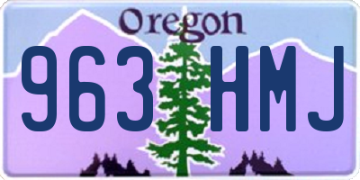 OR license plate 963HMJ
