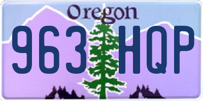 OR license plate 963HQP