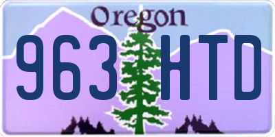 OR license plate 963HTD