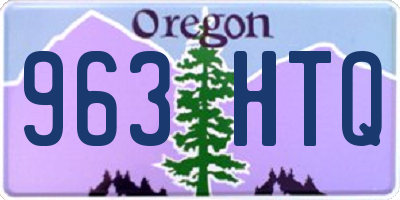 OR license plate 963HTQ