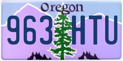 OR license plate 963HTU