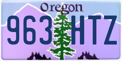 OR license plate 963HTZ