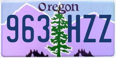 OR license plate 963HZZ