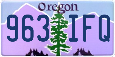 OR license plate 963IFQ
