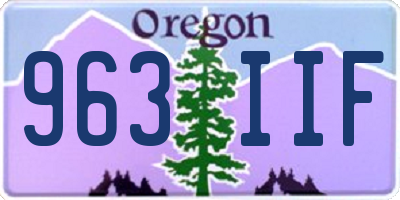 OR license plate 963IIF