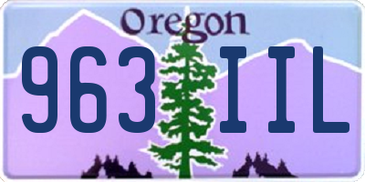 OR license plate 963IIL
