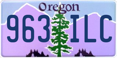 OR license plate 963ILC