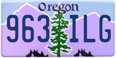OR license plate 963ILG