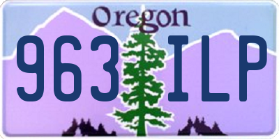 OR license plate 963ILP
