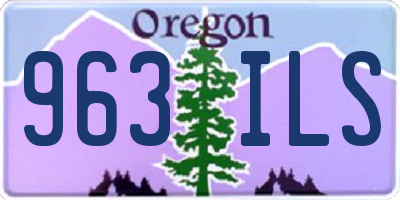 OR license plate 963ILS