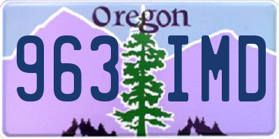 OR license plate 963IMD