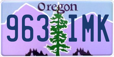 OR license plate 963IMK