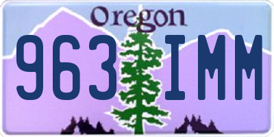 OR license plate 963IMM