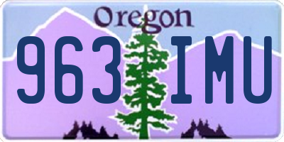 OR license plate 963IMU