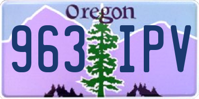OR license plate 963IPV