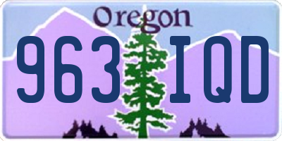 OR license plate 963IQD
