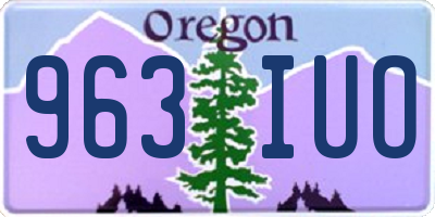 OR license plate 963IUO