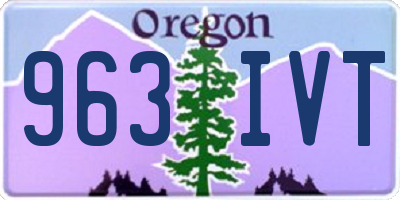 OR license plate 963IVT