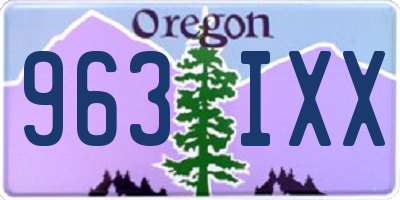 OR license plate 963IXX