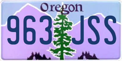 OR license plate 963JSS