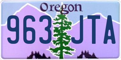 OR license plate 963JTA