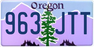 OR license plate 963JTT